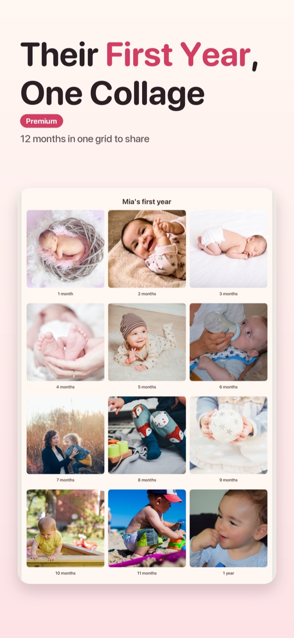 Their first year, one collage